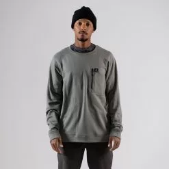 Jones Men's Flagship Recycled Grid Fleece Crew 2023 -Jone Shop flagship recycled grid fleece crew 3