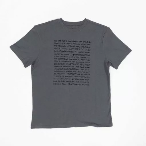 Jones Mantra Organic Cotton Tee -Jone Shop mantra organic cotton tee